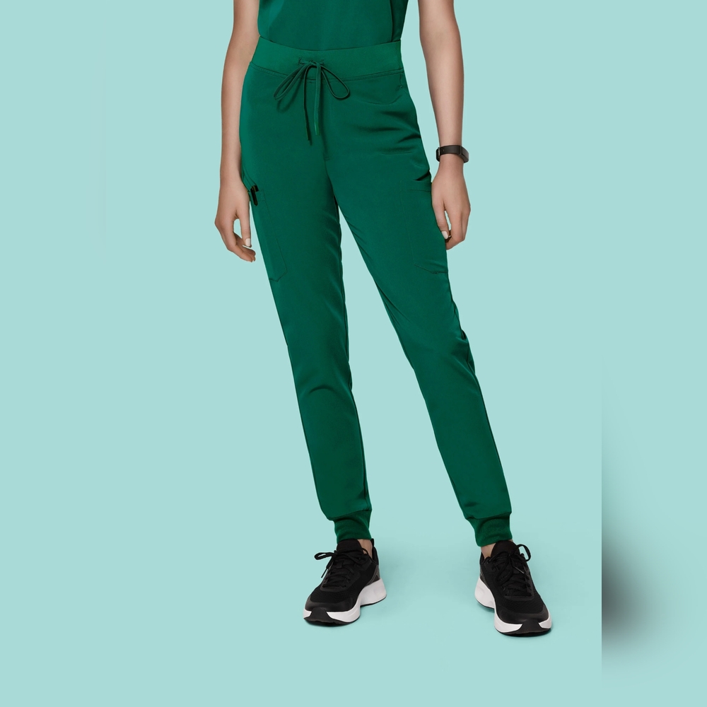 MANDALA Nine Pockets Joggers Green. Size Small Petite